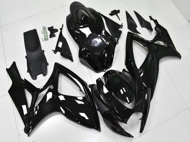 Suzuki GSXR 600 / 750 K6 06-07 Verkleidungen - Glänzend Schwarz Fabrik