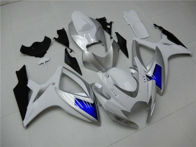 Suzuki GSXR 600 / 750 K6 06-07 Verkleidung - Weiß Blau Fabrik Suzuki GSXR 600 / 750 K6 06-07 Verkleidung - Weiß Blau Fabrik