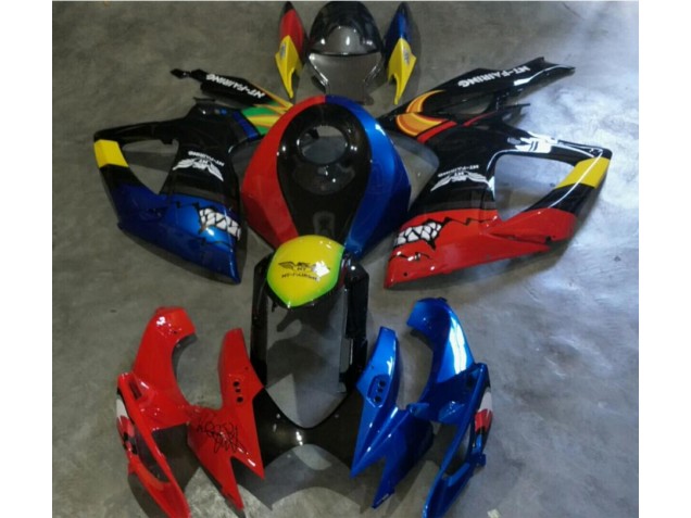 Suzuki GSXR 600 / 750 K6 06-07 Verkleidungen - Rot Blau Fabrik Suzuki GSXR 600 / 750 K6 06-07 Verkleidungen - Rot Blau Fabrik