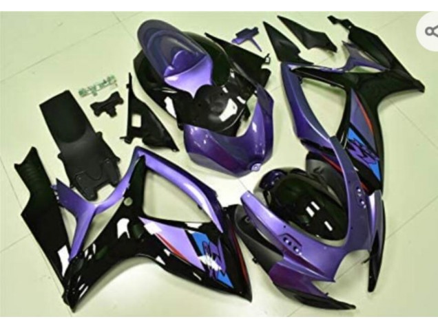 Suzuki GSXR 600 / 750 K6 06-07 Verkleidungen - Lila Schwarz Fabrik Suzuki GSXR 600 / 750 K6 06-07 Verkleidungen - Lila Schwarz Fabrik