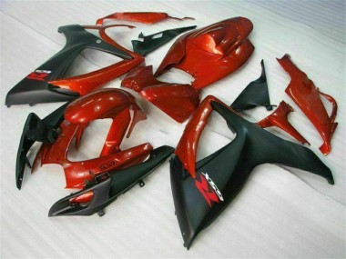 Suzuki GSXR 600 / 750 K6 06-07 Verkleidung - Rot Schwarz Fabrik