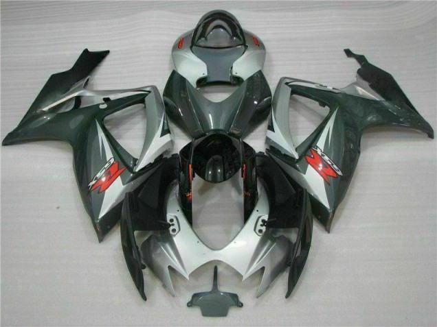 Suzuki GSXR 600 / 750 K6 06-07 Verkleidungen - Silber Schwarz Fabrik Suzuki GSXR 600 / 750 K6 06-07 Verkleidungen - Silber Schwarz Fabrik