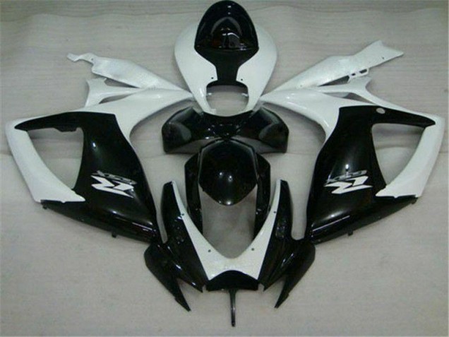 Suzuki GSXR 600 / 750 K6 06-07 Verkleidungen - Schwarz Weiß Fabrik Suzuki GSXR 600 / 750 K6 06-07 Verkleidungen - Schwarz Weiß Fabrik