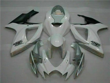 Suzuki GSXR 600 / 750 K6 06-07 Vollverkleidung - Weiß Silber Fabrik