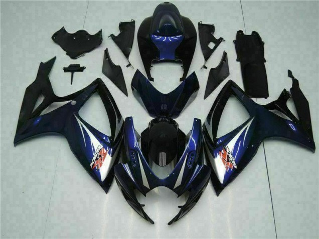 Suzuki GSXR 600 / 750 K6 06-07 Vollverkleidung - Schwarz Blau Fabrik Suzuki GSXR 600 / 750 K6 06-07 Vollverkleidung - Schwarz Blau Fabrik