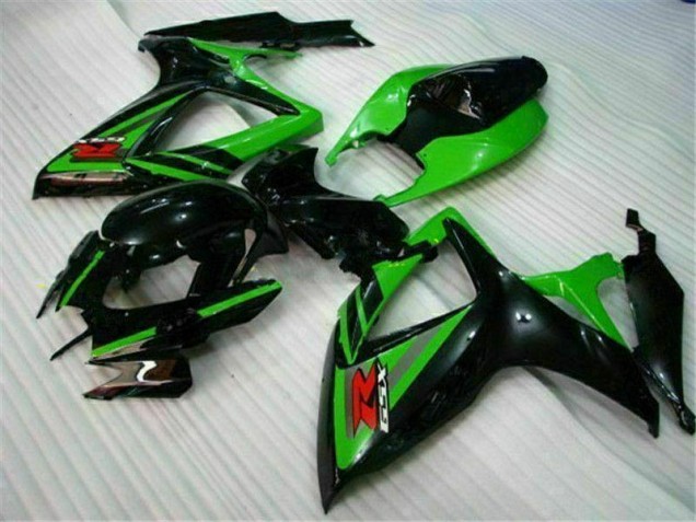 Suzuki GSXR 600 / 750 K6 06-07 Verkleidungen - Schwarz Grün Fabrik Suzuki GSXR 600 / 750 K6 06-07 Verkleidungen - Schwarz Grün Fabrik