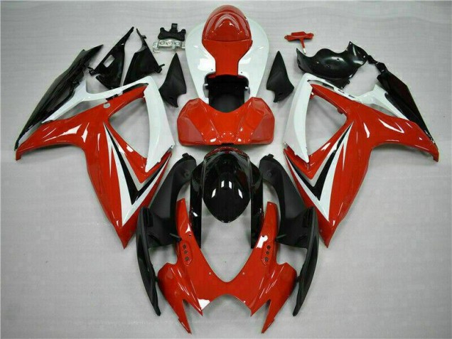 Suzuki GSXR 600 / 750 K6 06-07 Verkleidung - Rot Weiß Fabrik Suzuki GSXR 600 / 750 K6 06-07 Verkleidung - Rot Weiß Fabrik