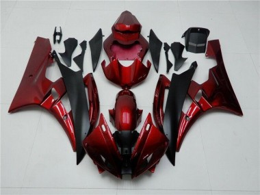 Yamaha R6 06-07 Verkleidung - Rot Schwarz Fabrik