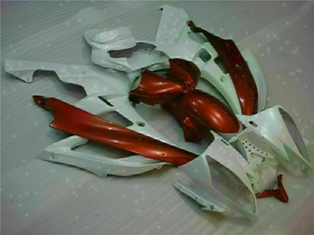 Yamaha R6 06-07 Verkleidungen - Weiß Braun Fabrik Yamaha R6 06-07 Verkleidungen - Weiß Braun Fabrik