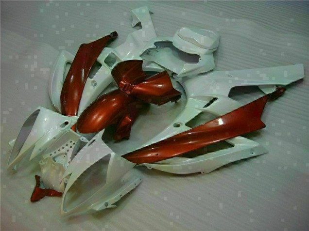 Yamaha R6 06-07 Verkleidungen - Weiß Braun Fabrik Yamaha R6 06-07 Verkleidungen - Weiß Braun Fabrik