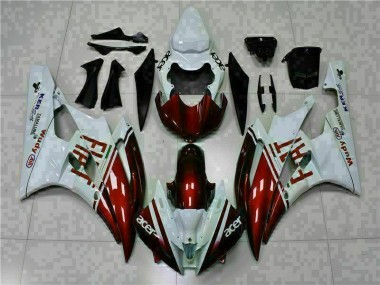 Yamaha R6 06-07 Verkleidungen - Braun Weiß Fabrik