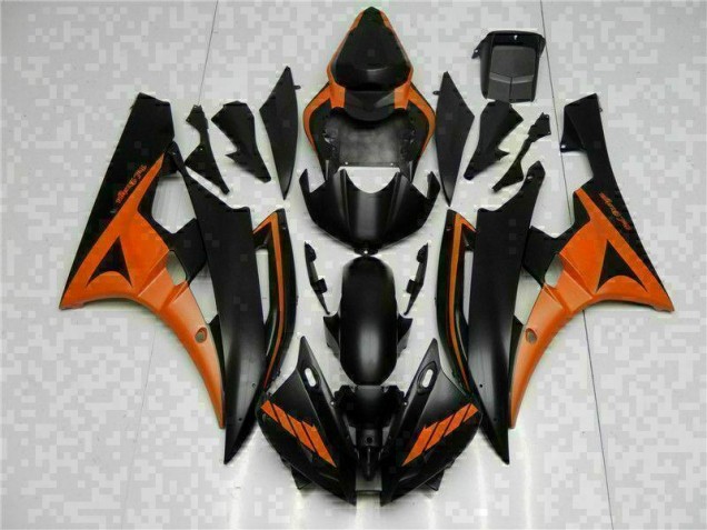 Yamaha R6 06-07 Verkleidungen - Orange Schwarz Fabrik Yamaha R6 06-07 Verkleidungen - Orange Schwarz Fabrik