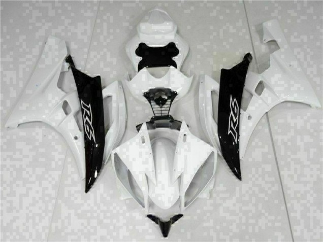 Yamaha R6 06-07 Verkleidungen & Plastik - Weiß Schwarz Fabrik Yamaha R6 06-07 Verkleidungen & Plastik - Weiß Schwarz Fabrik