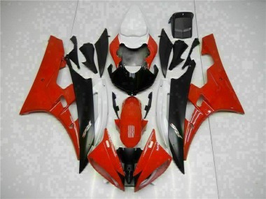 Yamaha R6 06-07 Verkleidungen - Rot Schwarz Fabrik