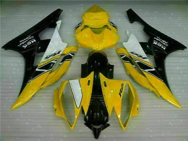 Yamaha R6 06-07 Verkleidungen - Gelb Schwarz Fabrik Yamaha R6 06-07 Verkleidungen - Gelb Schwarz Fabrik