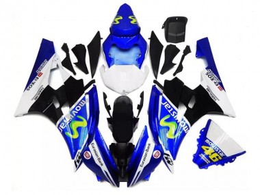 Yamaha R6 06-07 Verkleidungen - Blau Schwarz Weiß Fabrik