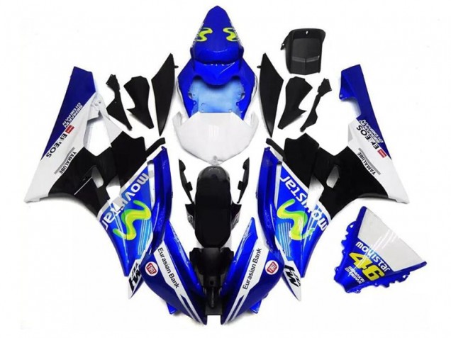 Yamaha R6 06-07 Verkleidungen - Blau Schwarz Weiß Fabrik Yamaha R6 06-07 Verkleidungen - Blau Schwarz Weiß Fabrik
