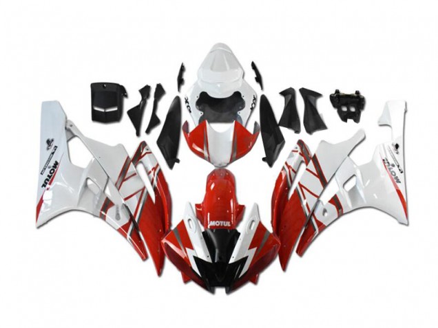 Yamaha R6 06-07 Verkleidungen Komplett Sets - Rot Weiß Fabrik Yamaha R6 06-07 Verkleidungen Komplett Sets - Rot Weiß Fabrik