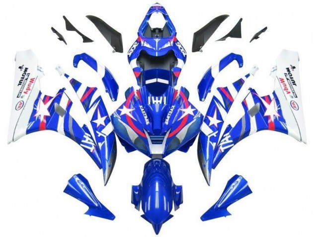 Yamaha R6 06-07 Verkleidungen - Blau Star Fiat Fabrik Yamaha R6 06-07 Verkleidungen - Blau Star Fiat Fabrik