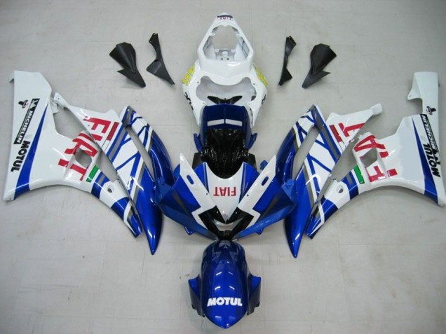 Yamaha R6 06-07 Verkleidungen - Blau Weiß Motul Rot Fiat Fabrik Yamaha R6 06-07 Verkleidungen - Blau Weiß Motul Rot Fiat Fabrik