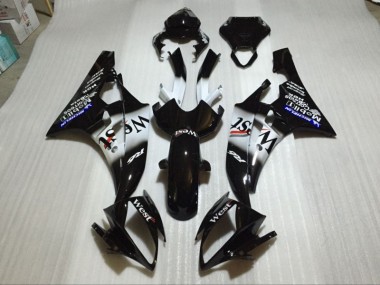 Yamaha R6 06-07 Verkleidungen - Glänzend Schwarz Fabrik