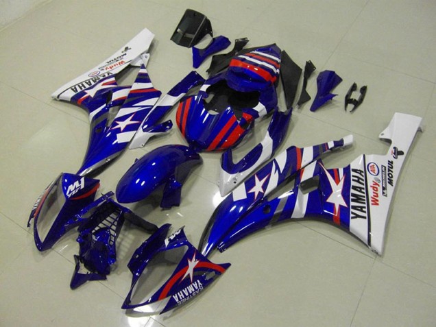 Yamaha R6 06-07 Verkleidungen - Rot Blau Stern Fabrik Yamaha R6 06-07 Verkleidungen - Rot Blau Stern Fabrik