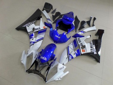 Yamaha R6 06-07 Verkleidungen - Blau Blau Weiß ENEOS Fabrik