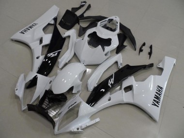 Yamaha R6 06-07 Verkleidungen - Weiß Und Schwarz Fabrik
