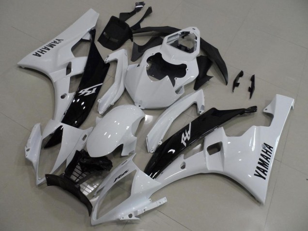 Yamaha R6 06-07 Verkleidungen - Weiß Und Schwarz Fabrik Yamaha R6 06-07 Verkleidungen - Weiß Und Schwarz Fabrik