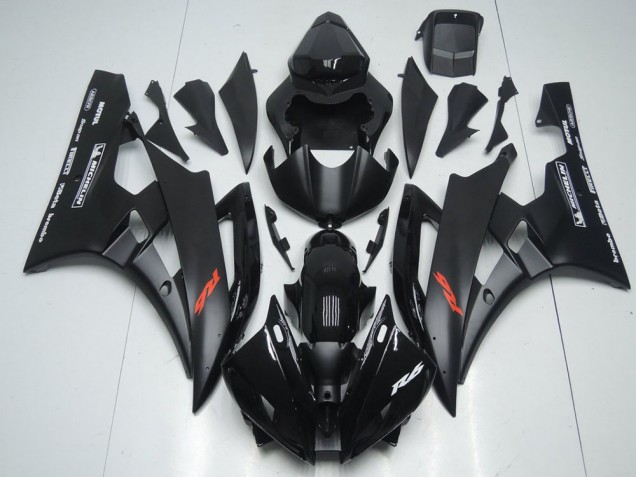 Yamaha R6 06-07 Verkleidungen - Matt Schwarz und Glänzendes Schwarz Fabrik Yamaha R6 06-07 Verkleidungen - Matt Schwarz und Glänzendes Schwarz Fabrik