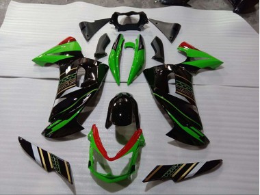 Kawasaki EX650 06-08 Verkleidungen - Grün Schwarz Fabrik