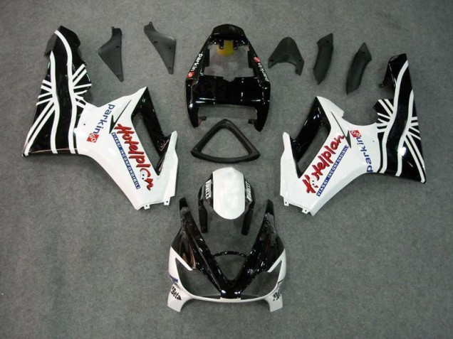 Triumph Daytona 675 Triple 06-08 Verkleidungen - Schwarz Weiß Fabrik Triumph Daytona 675 Triple 06-08 Verkleidungen - Schwarz Weiß Fabrik