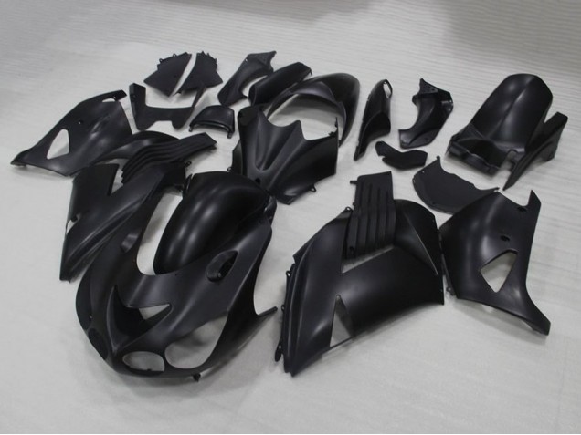 Kawasaki ZX14R ZZR 1400 06-11 Verkleidungen - Matt Schwarz Fabrik