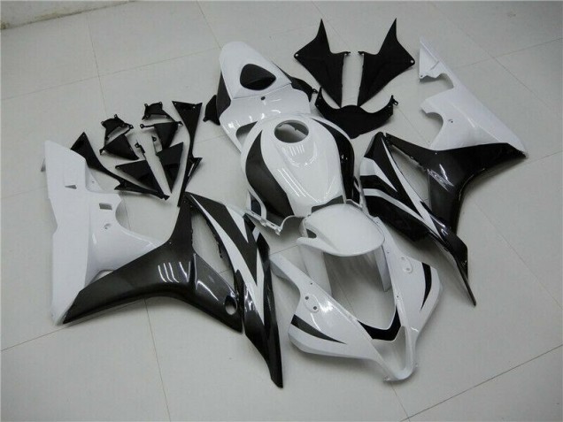 Honda CBR 600 RR 07-08 Verkleidungen - Weiß Schwarz Fabrik Honda CBR 600 RR 07-08 Verkleidungen - Weiß Schwarz Fabrik