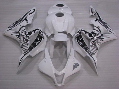 Honda CBR 600 RR 07-08 Verkleidung - Schwarz Weiß Fabrik