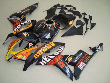 Honda CBR 600 RR 07-08 Verkleidungen - Matt Schwarzer Rossi Fabrik