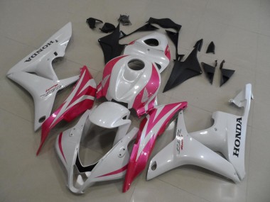 Honda CBR 600 RR 07-08 Verkleidungen - Perl Weiß mit Rosa Fabrik