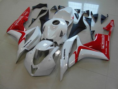 Honda CBR 600 RR 07-08 Verkleidungen - Weiß Rot Rennen Version Fabrik