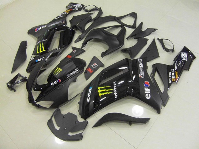 Kawasaki ZX6R 07-08 Verkleidungen - Schwarz Monster Fabrik