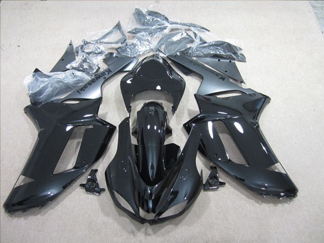 Kawasaki ZX6R 07-08 Verkleidungen - Schwarz Silber Fabrik Kawasaki ZX6R 07-08 Verkleidungen - Schwarz Silber Fabrik