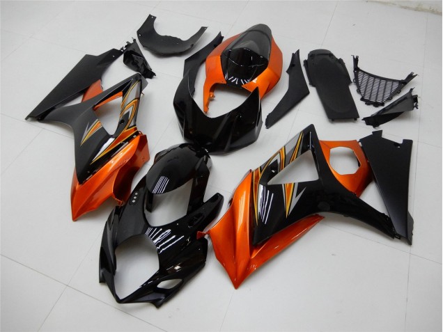 Suzuki GSXR 1000 K7 07-08 Verkleidungen - Orange Schwarz Fabrik Suzuki GSXR 1000 K7 07-08 Verkleidungen - Orange Schwarz Fabrik