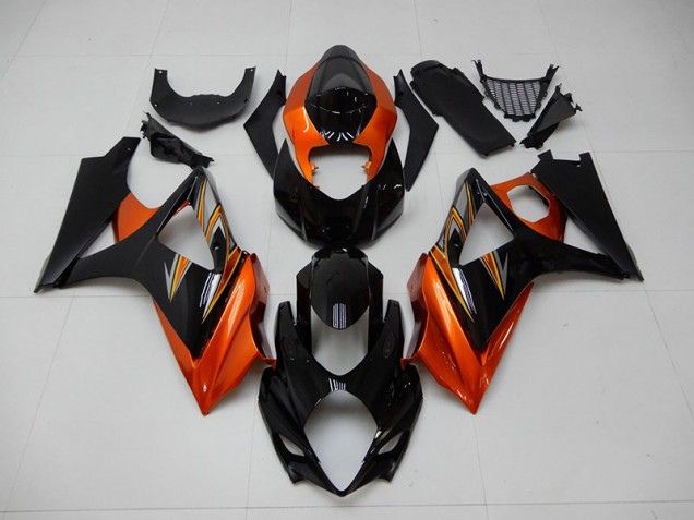 Suzuki GSXR 1000 K7 07-08 Verkleidungen - Orange Schwarz Fabrik Suzuki GSXR 1000 K7 07-08 Verkleidungen - Orange Schwarz Fabrik
