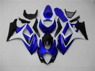 Suzuki GSXR 1000 K7 07-08 Verkleidungen - Blau Weiß Schwarz Fabrik