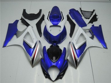 Suzuki GSXR 1000 K7 07-08 Verkleidung - Blau Weiß Fabrik