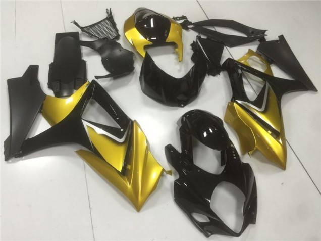 Suzuki GSXR 1000 K7 07-08 Verkleidung - Gold Schwarz Fabrik Suzuki GSXR 1000 K7 07-08 Verkleidung - Gold Schwarz Fabrik