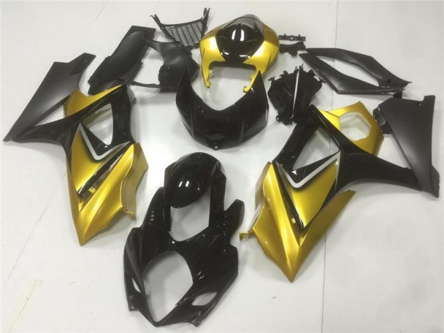 Suzuki GSXR 1000 K7 07-08 Verkleidung - Gold Schwarz Fabrik Suzuki GSXR 1000 K7 07-08 Verkleidung - Gold Schwarz Fabrik