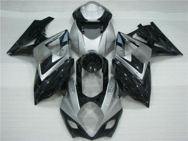 Suzuki GSXR 1000 K7 07-08 Verkleidungen - Grau Schwarz Fabrik