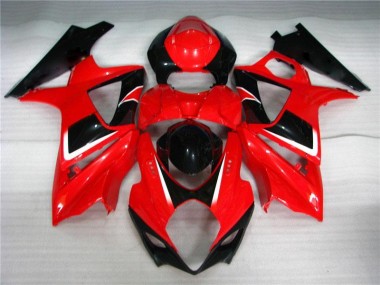 Suzuki GSXR 1000 K7 07-08 Vollverkleidung - Rot Schwarz Fabrik