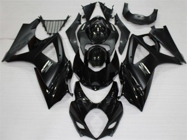 Suzuki GSXR 1000 K7 07-08 Verkleidungen Komplett Sets - Schwarz Fabrik