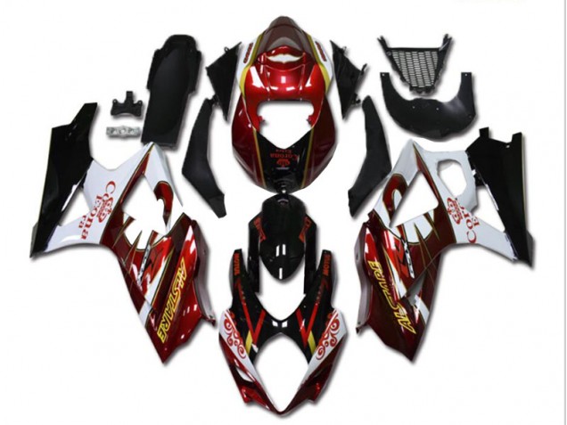 Suzuki GSXR 1000 K7 07-08 Verkleidungen - Rot Weiß Schwarz Fabrik Suzuki GSXR 1000 K7 07-08 Verkleidungen - Rot Weiß Schwarz Fabrik